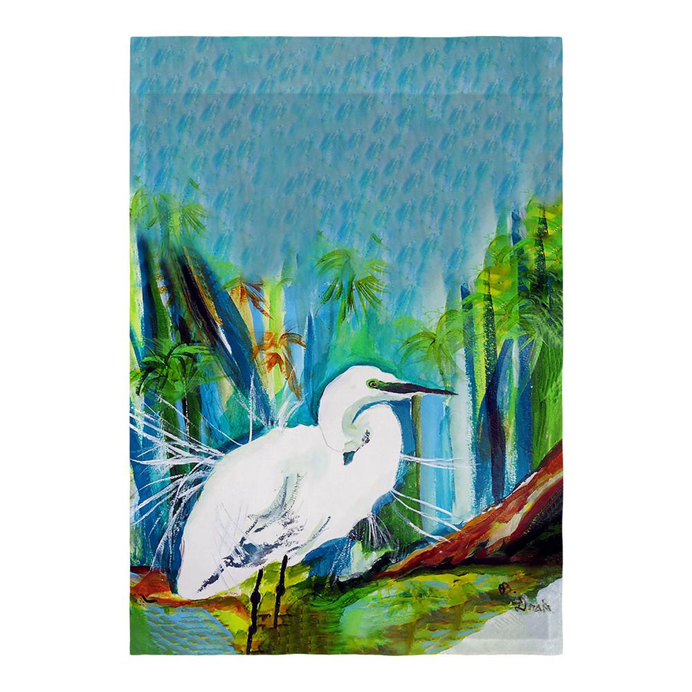 Acyrlic Egret Flag. Picture 1