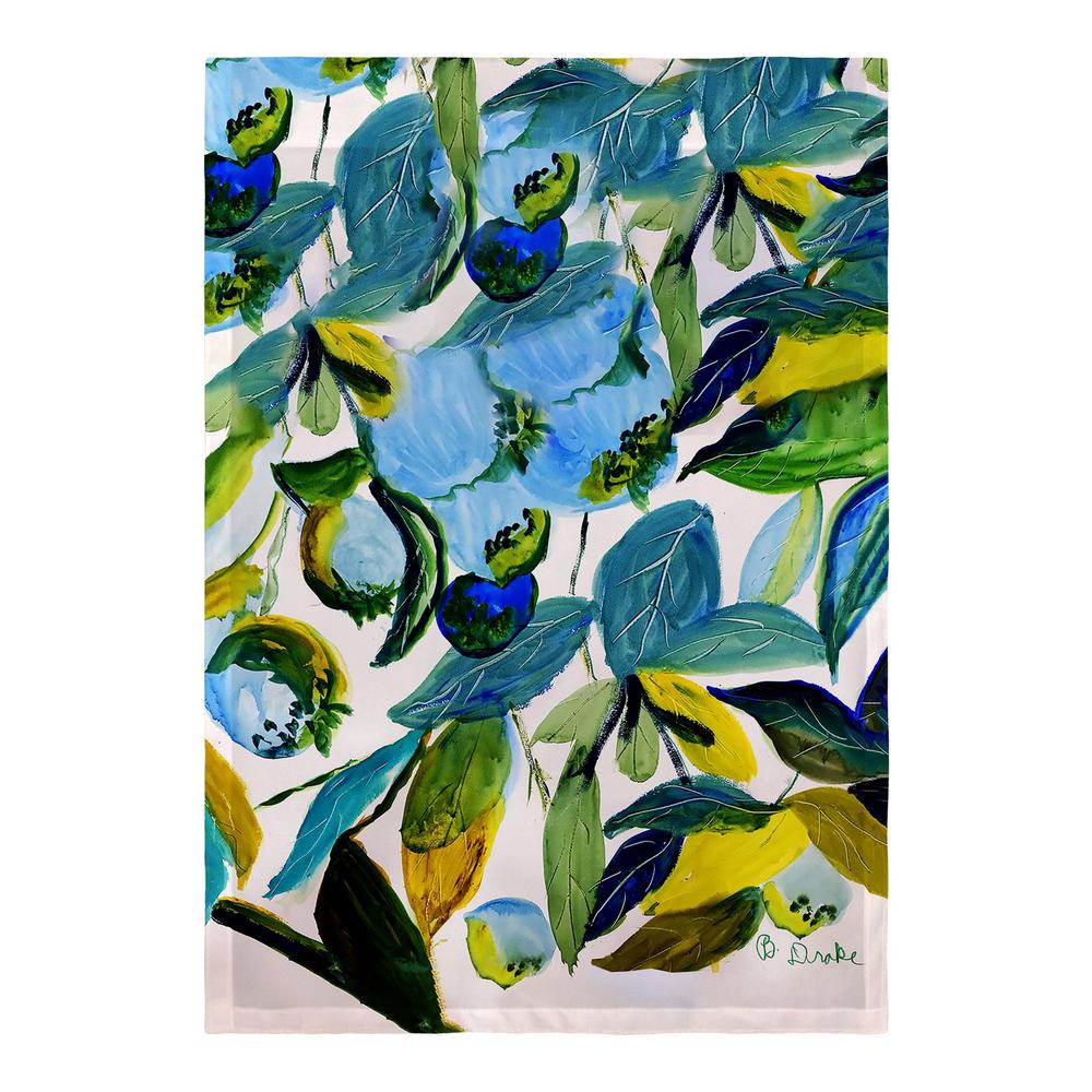 Betsy's Blueberries Flag 12.5x18. Picture 1