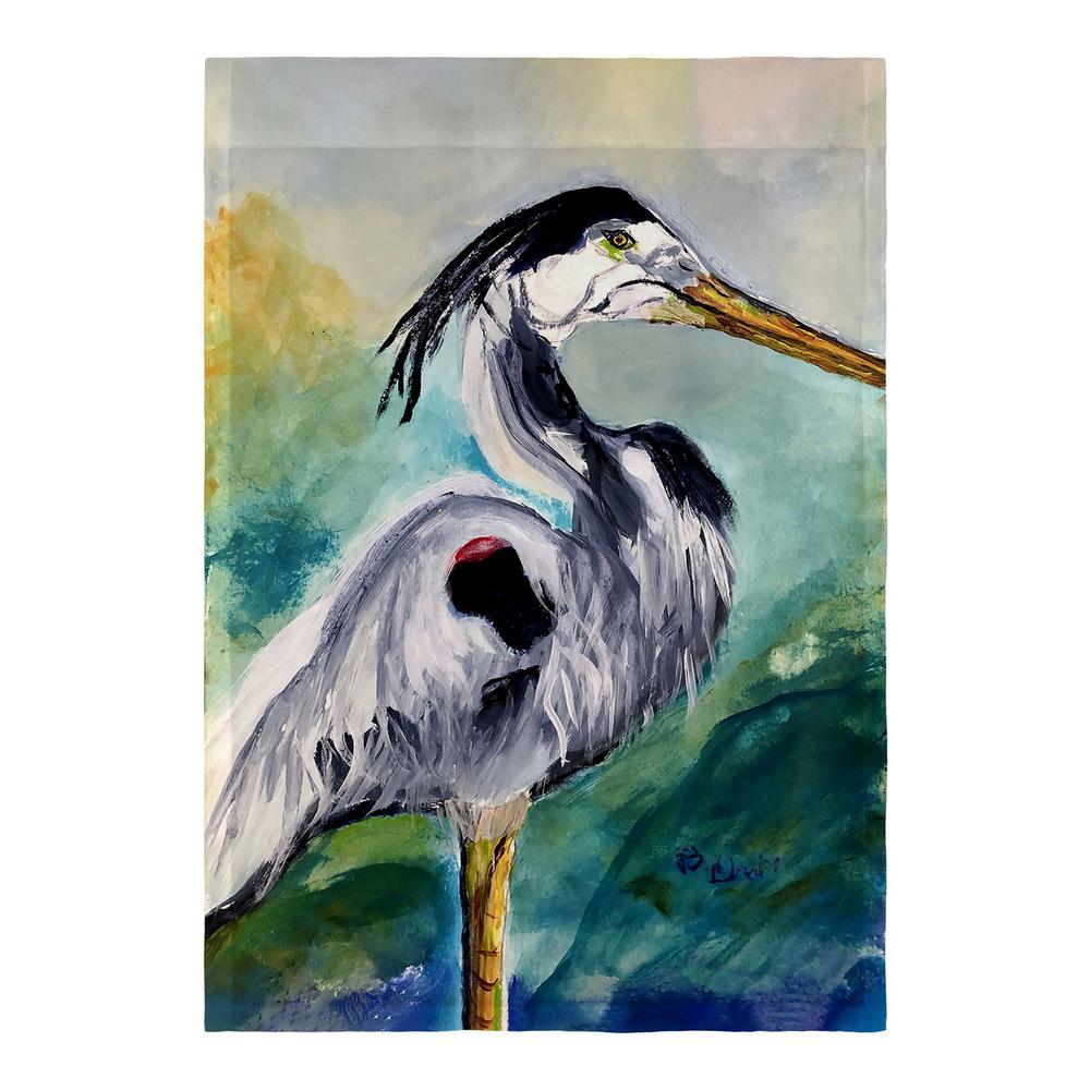 Betsy's Blue Heron Flag 12.5x18. Picture 2