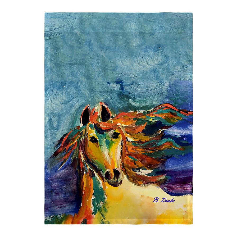 Colorful Horse Flag 12.5x18. Picture 1