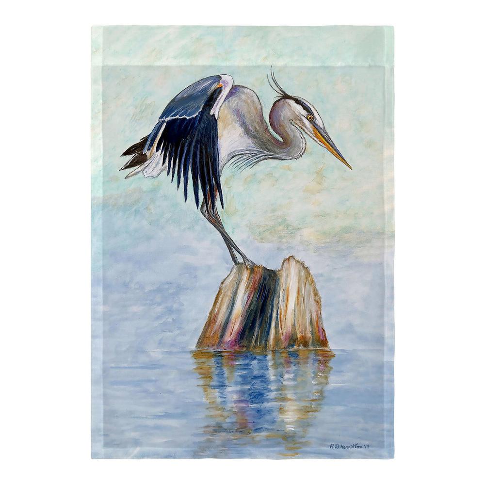 Balancing Heron Flag 12.5x18. Picture 2