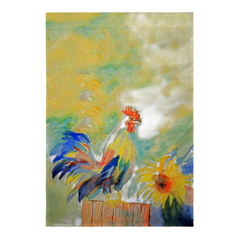 Betsy's Rooster Flag 12.5x18. Picture 1
