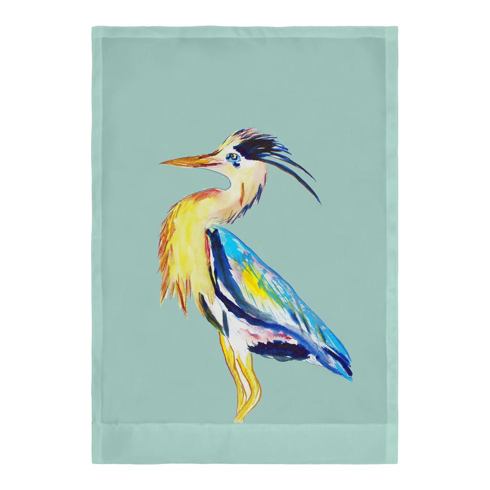 Vertical Blue Heron Flag 12.5x18. Picture 2