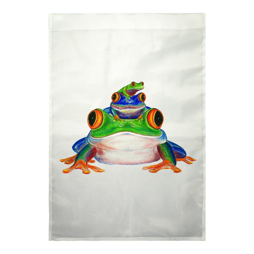 Stacked Frogs Flag 12.5x18. Picture 1