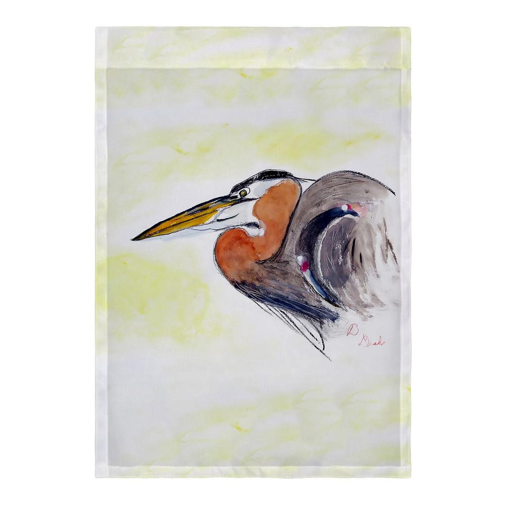 Heron Portrait Flag 12.5x18. Picture 2