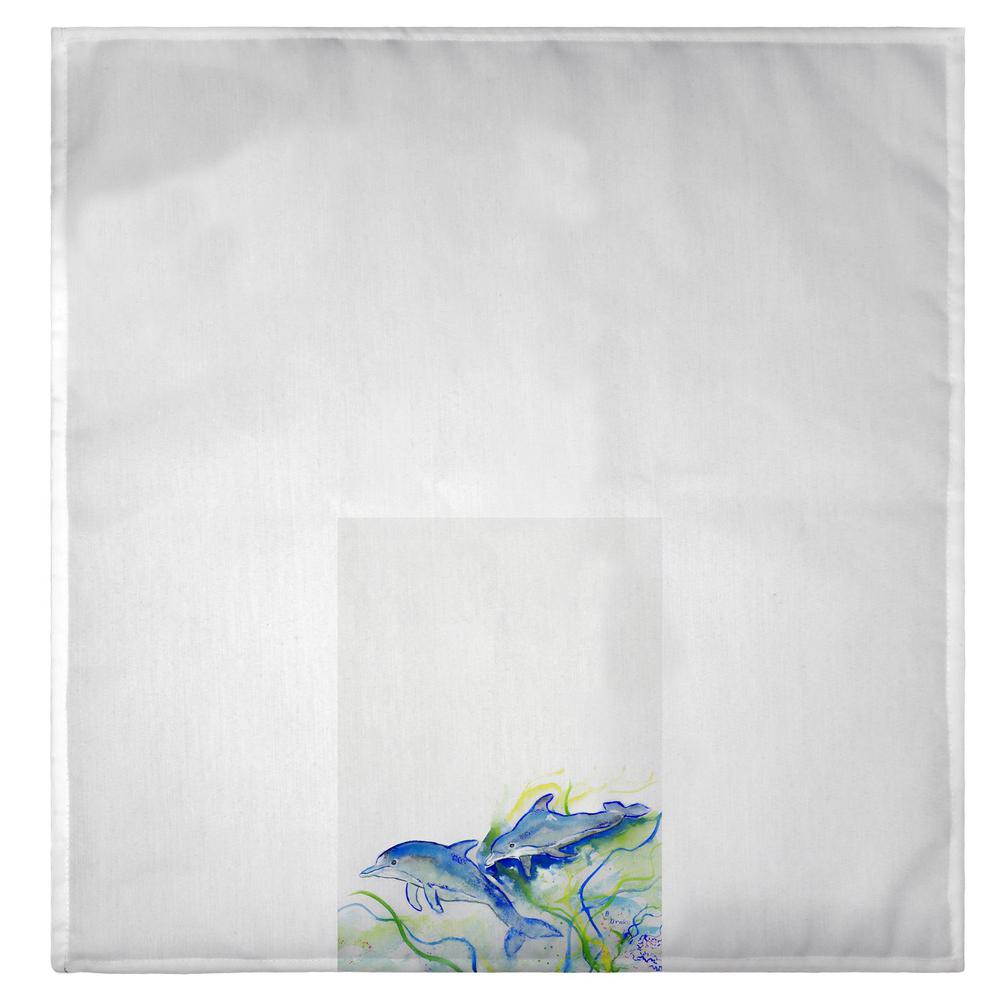 Betsy's Dolphins Guest Towel. Picture 2