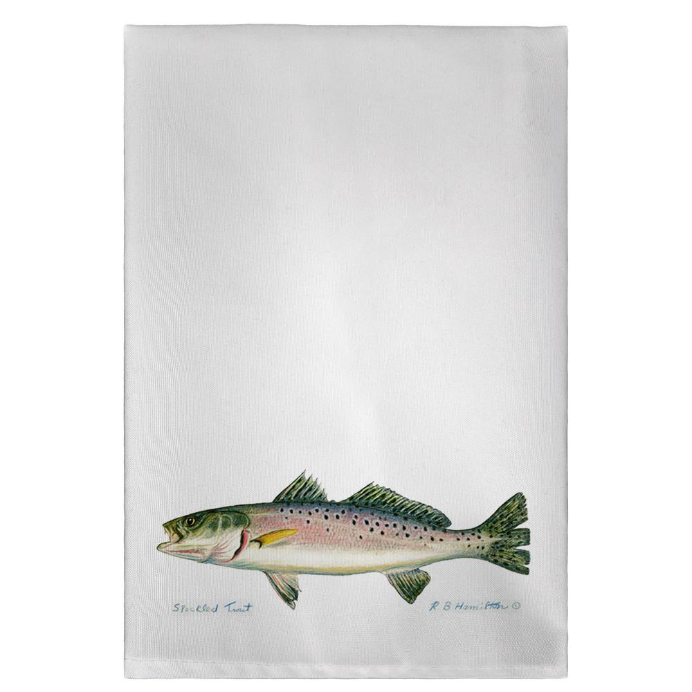 Speckled Trout Guest Towel. Picture 1