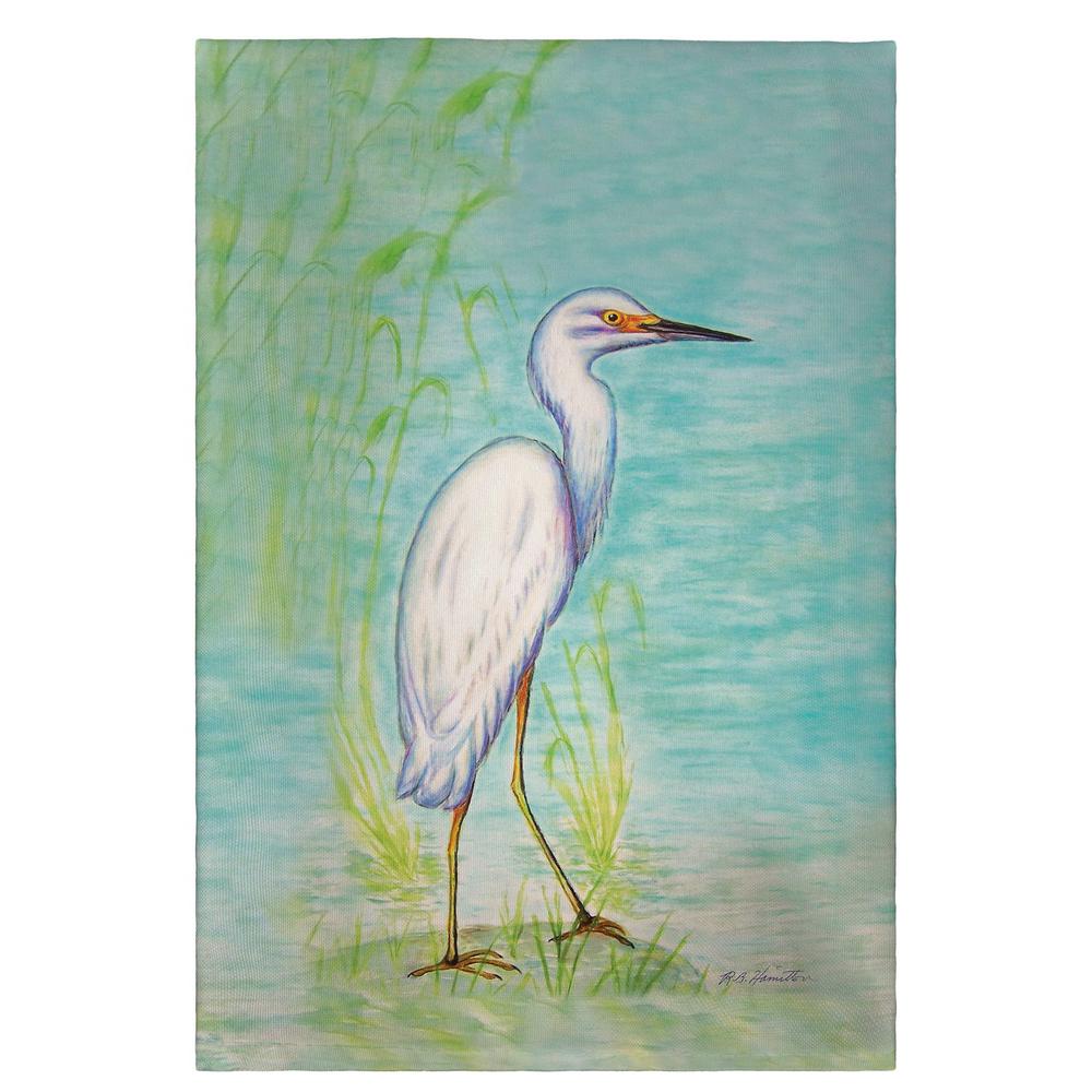 Snowy Egret Guest Towel. Picture 1