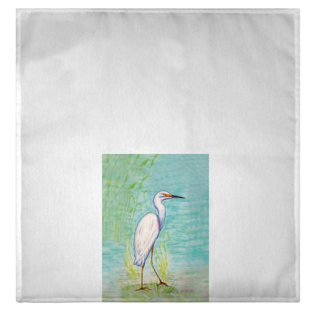 Snowy Egret Guest Towel. Picture 2