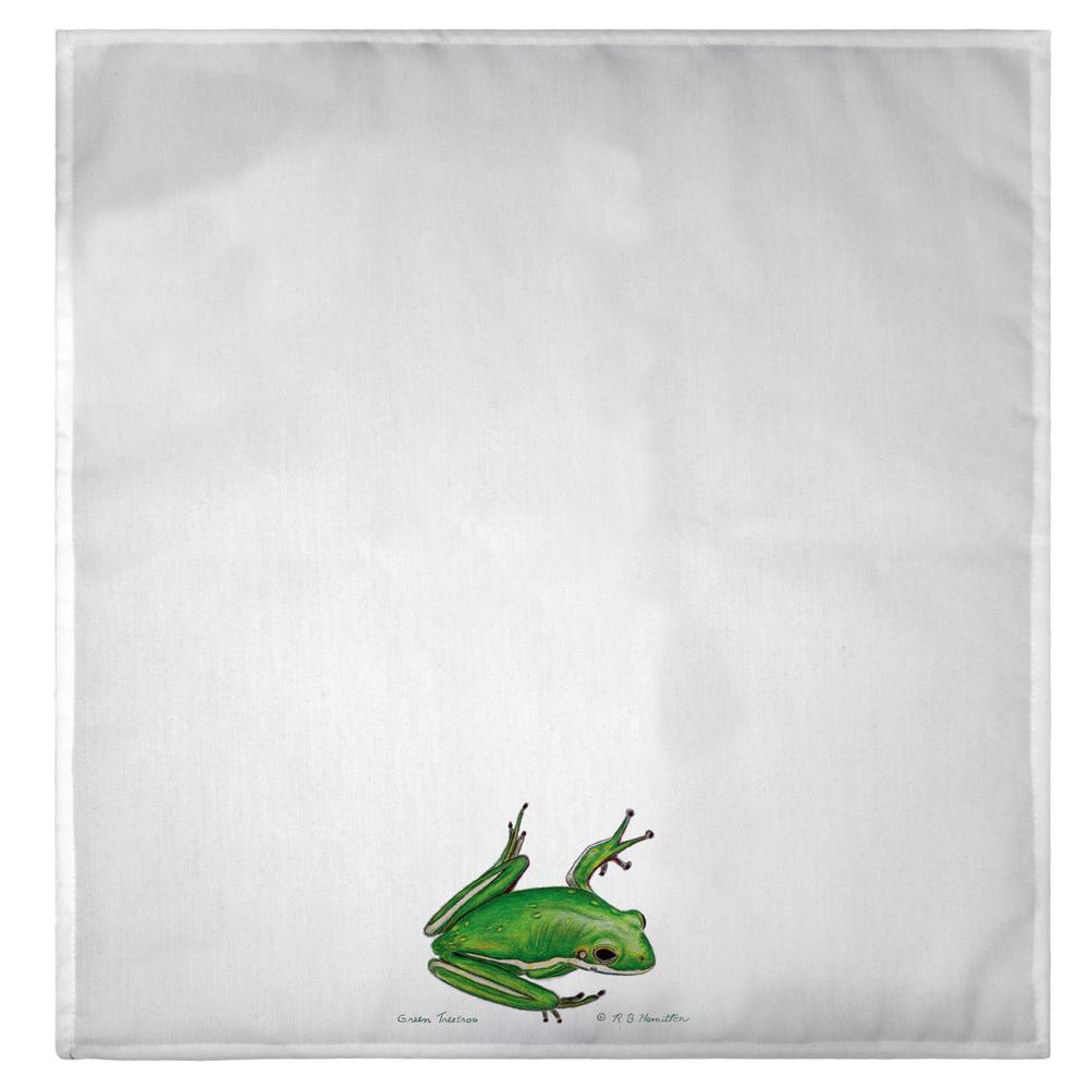 Green Tree Frog Guest Towel. Picture 2