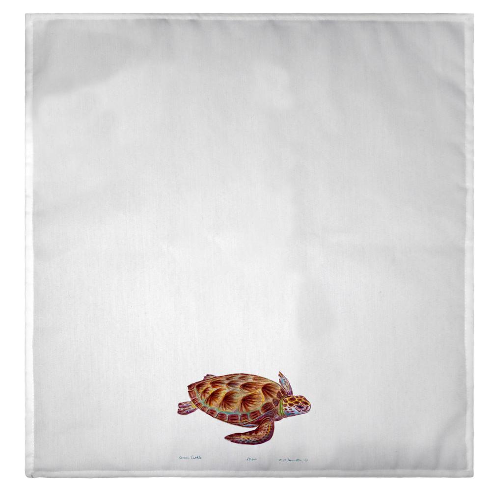Green Sea Turtle Guest Towel. Picture 2