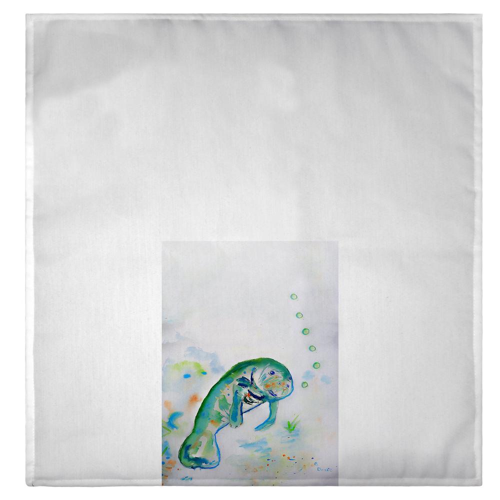 Betsy's Manatee Guest Towel. Picture 2
