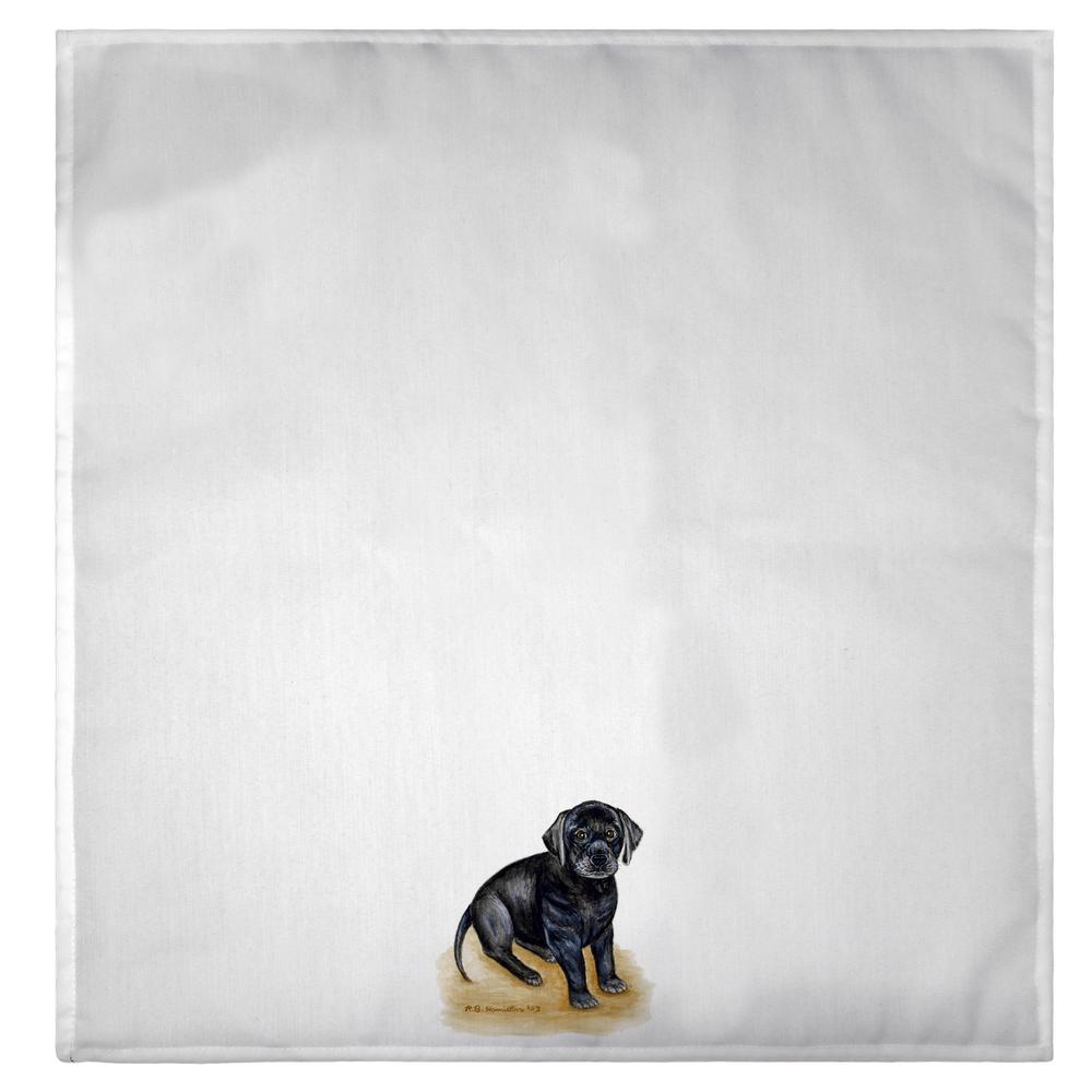 Black Lab Puppy Towel. Picture 2