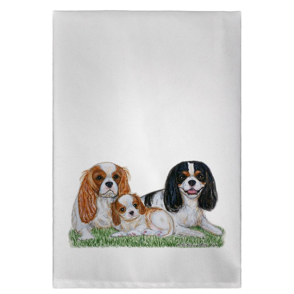 King Charles Spaniels Guest Towel. Picture 1