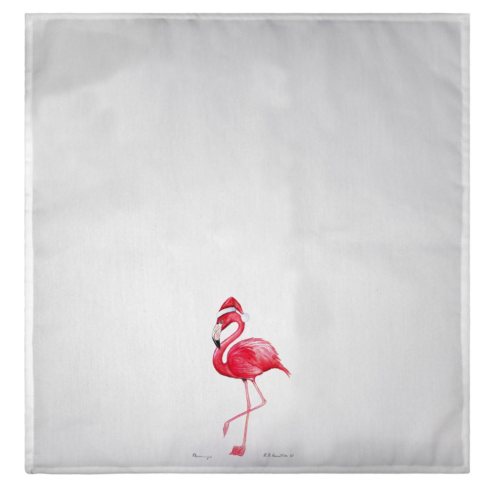 Flamingo Santa Guest Towel. Picture 2