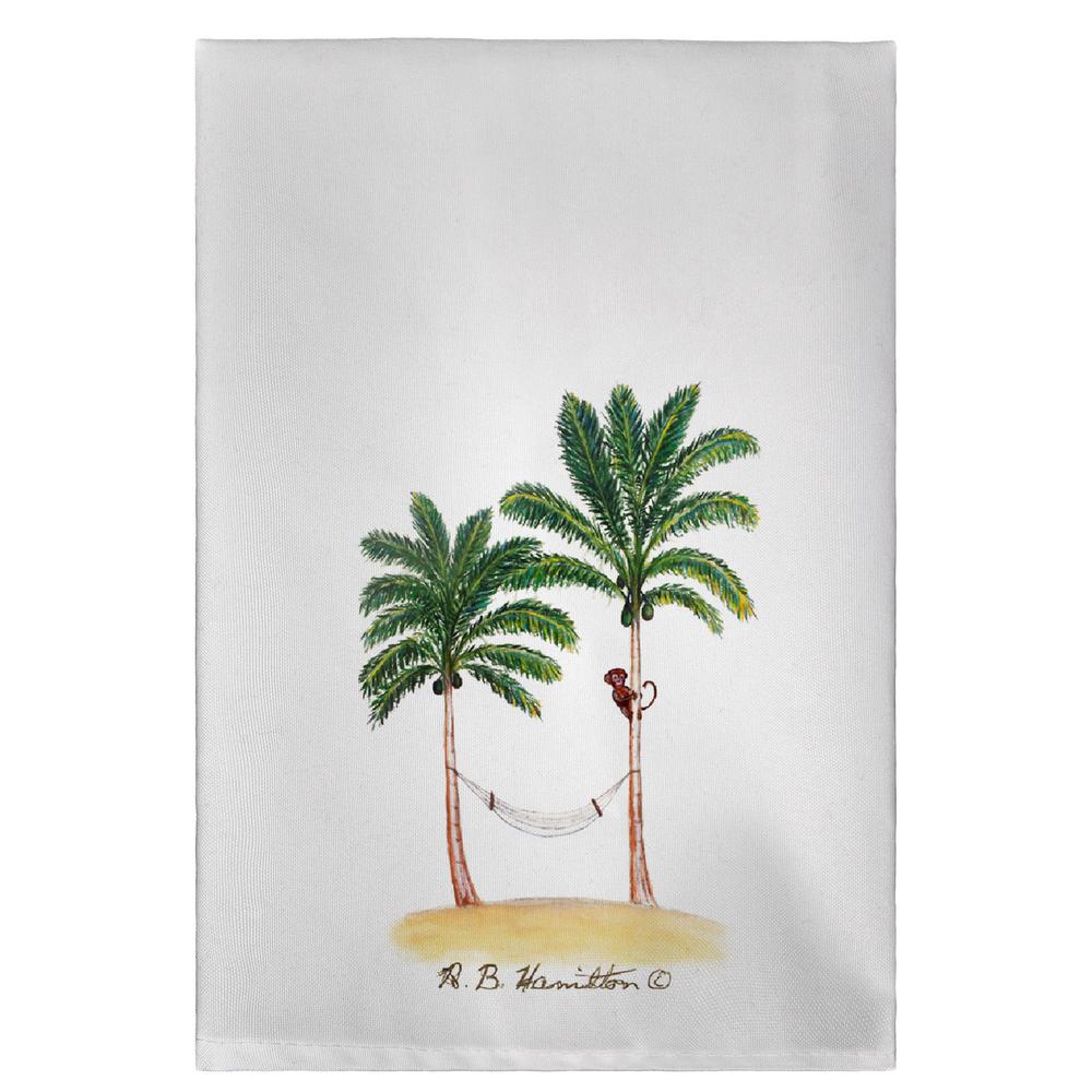 Monkey & Palm Guest Towel. Picture 1