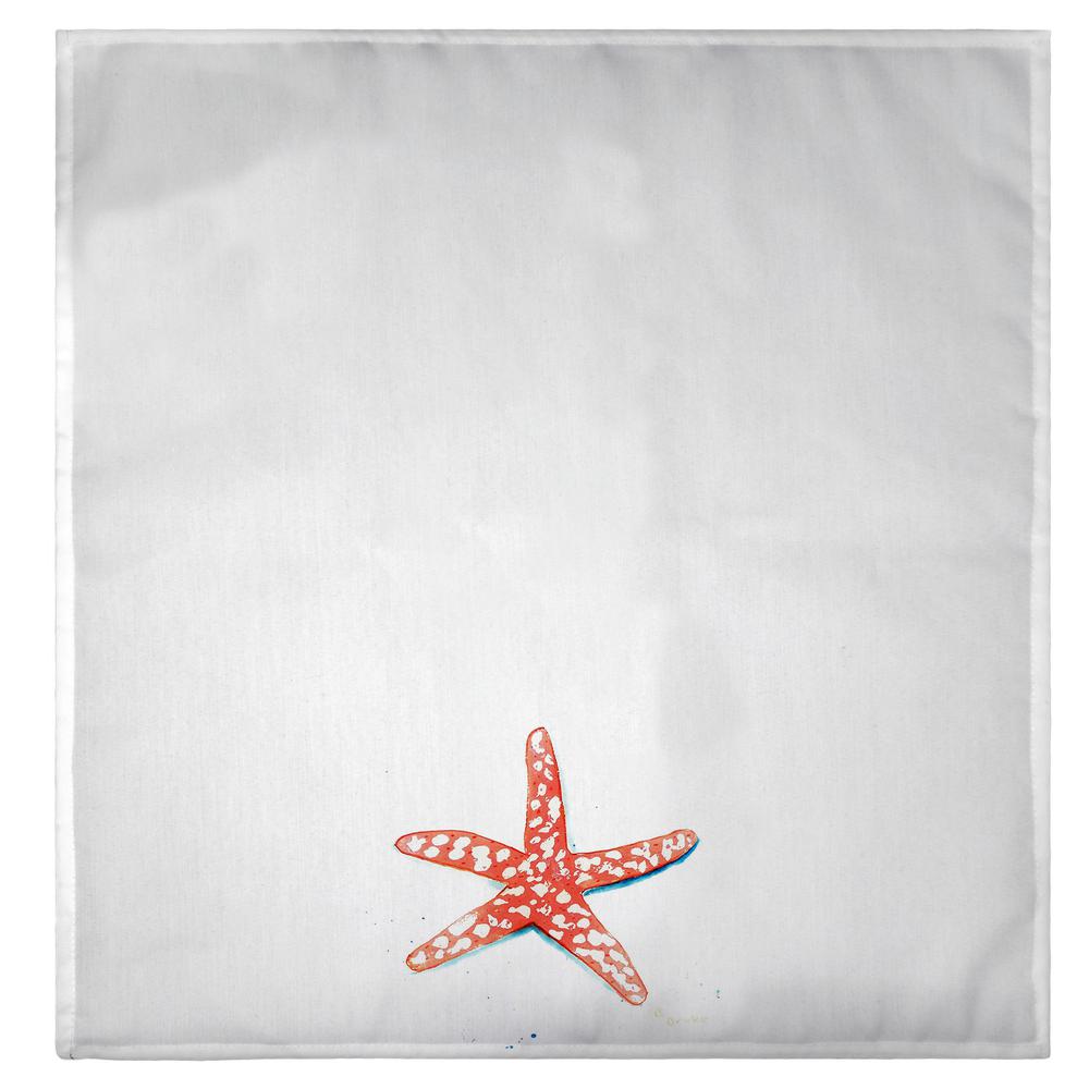 Coral Starfish Guest Towel. Picture 2