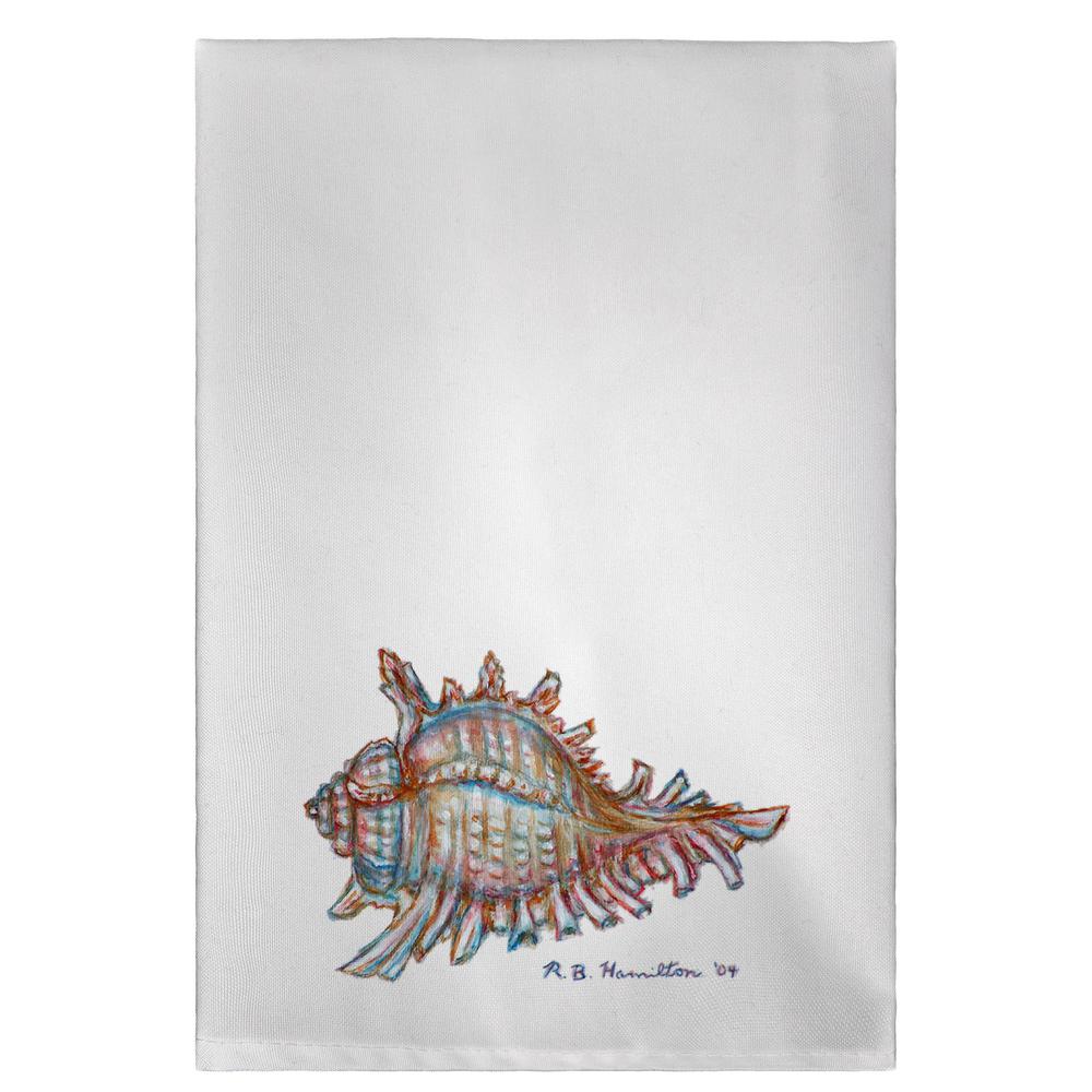Conch Shell Guest Towel. Picture 1