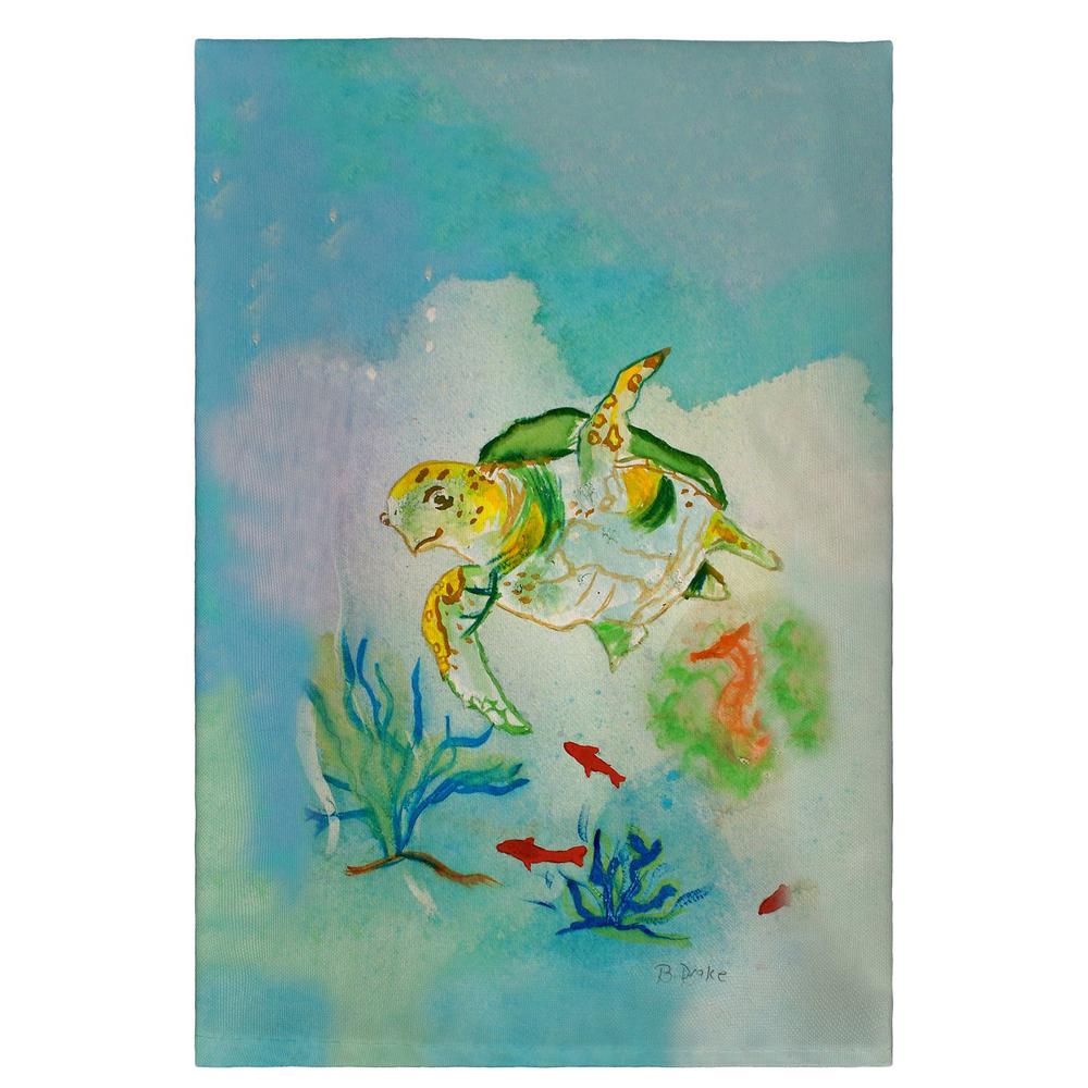 Betsy's Sea Turtle Guest Towel. Picture 1