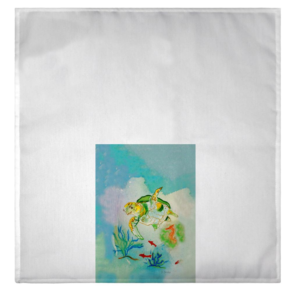Betsy's Sea Turtle Guest Towel. Picture 2