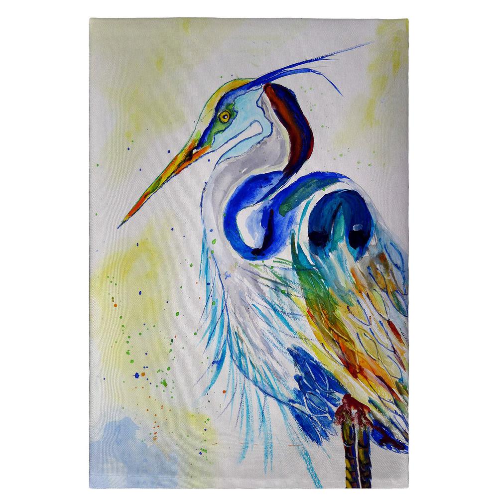 Watercolor Heron Guest Towel. Picture 1