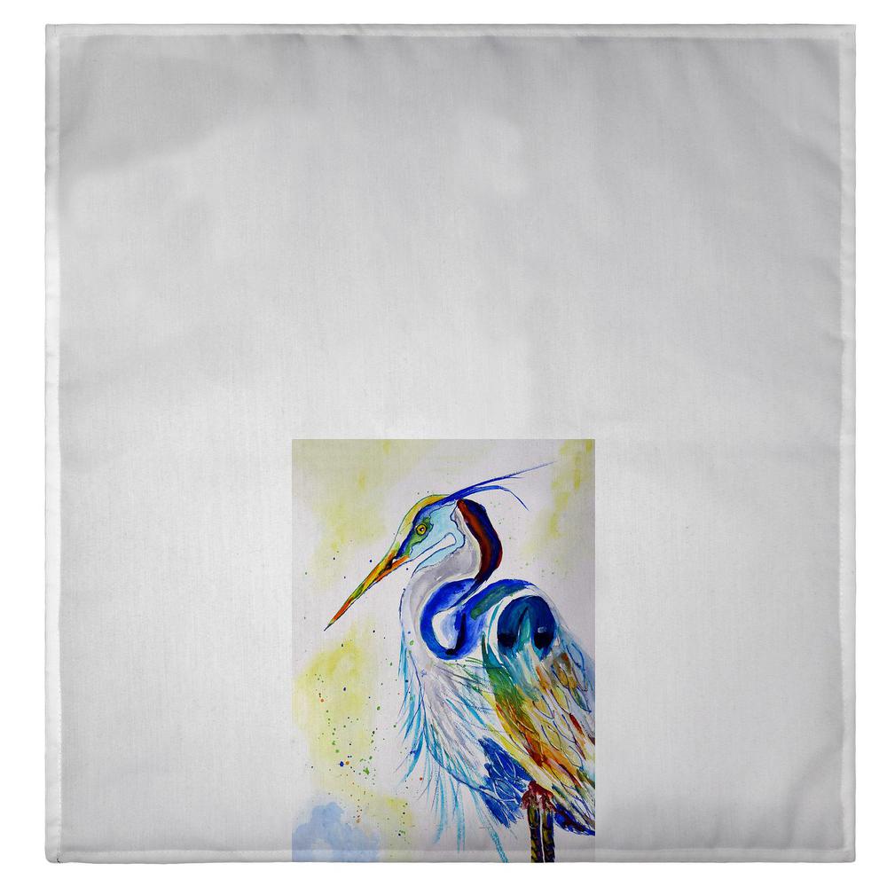 Watercolor Heron Guest Towel. Picture 2
