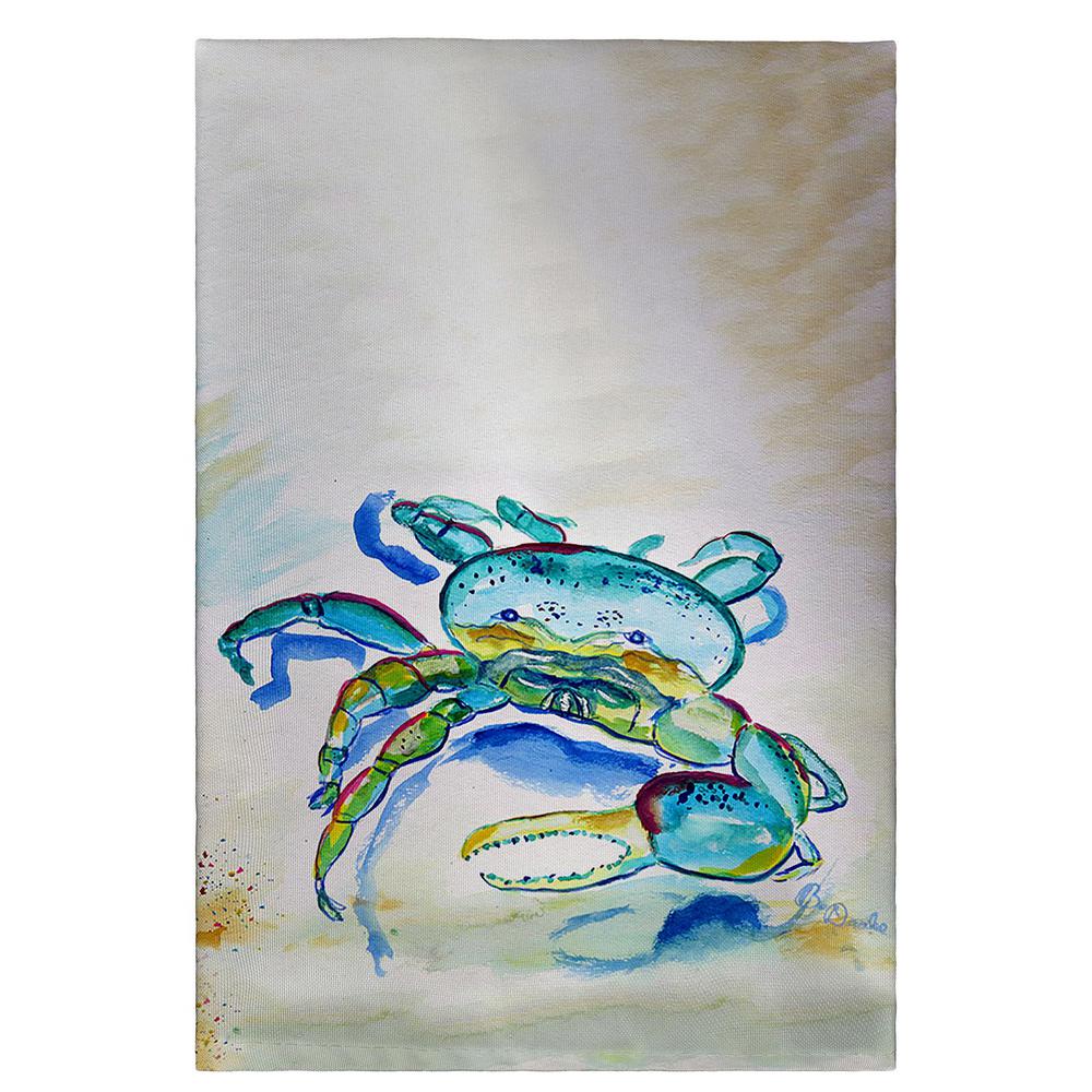 Blue Fiddler Crab Guest Towel. Picture 1