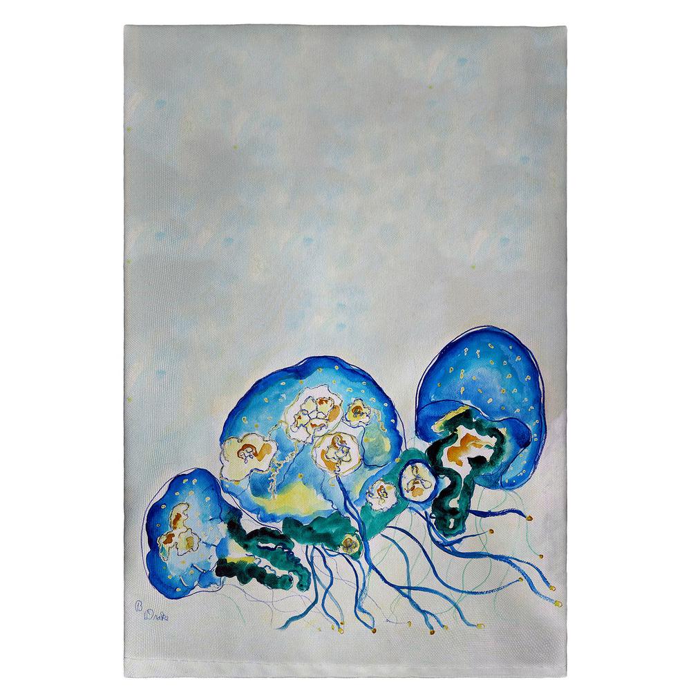 Multi Jellyfish Guest Towel. Picture 1