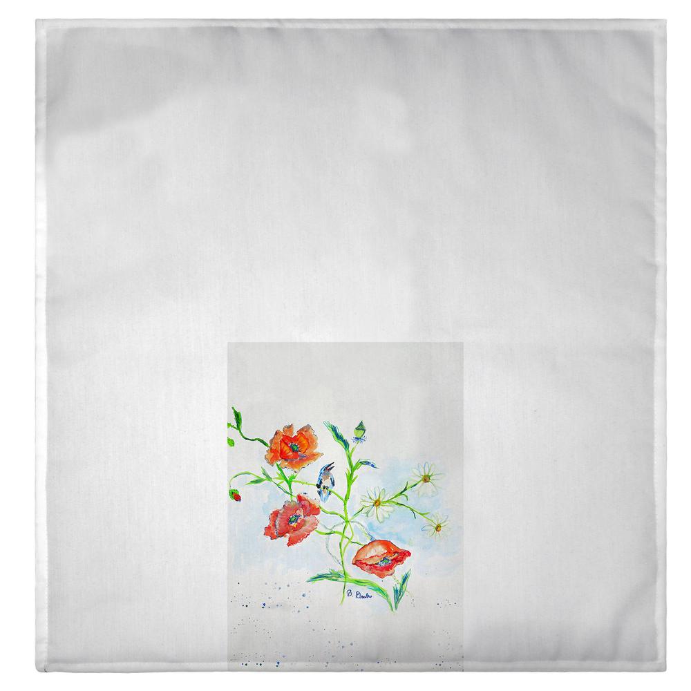 Poppies & Daisies Guest Towel. Picture 2