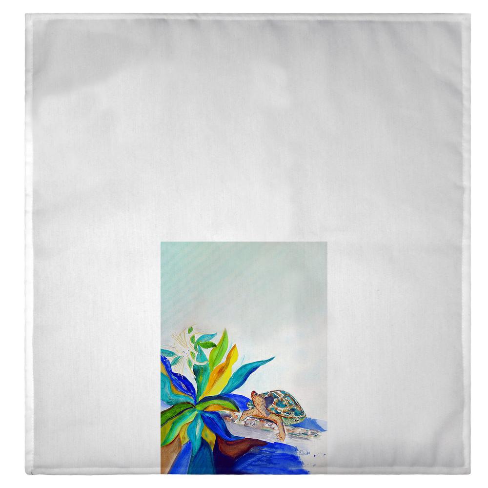Turtle & Lily Guest Towel. Picture 2