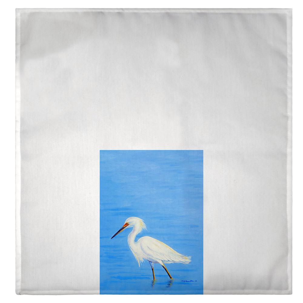 Stalking Snowy Egret Guest Towel. Picture 2