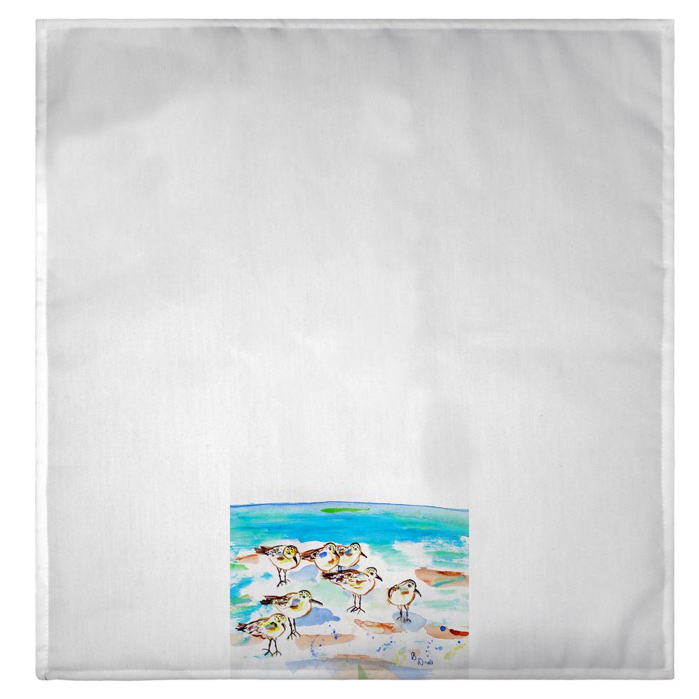 Seven Sanderlings Guest Towel. Picture 2