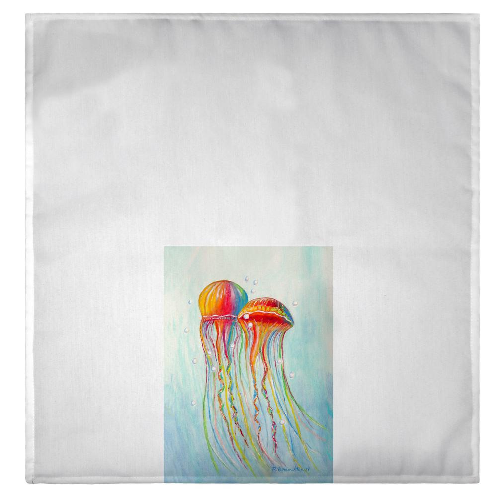 Colorful Jellyfish Guest Towel. Picture 2