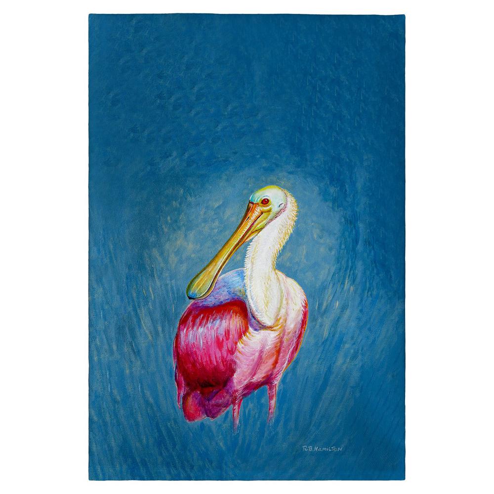 Spoonbill Portrait Guest Towel. Picture 1