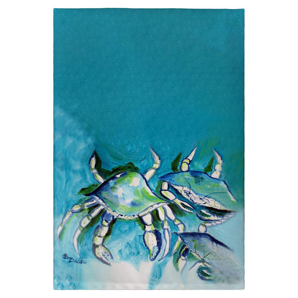 White Crabs Guest Towel. Picture 1