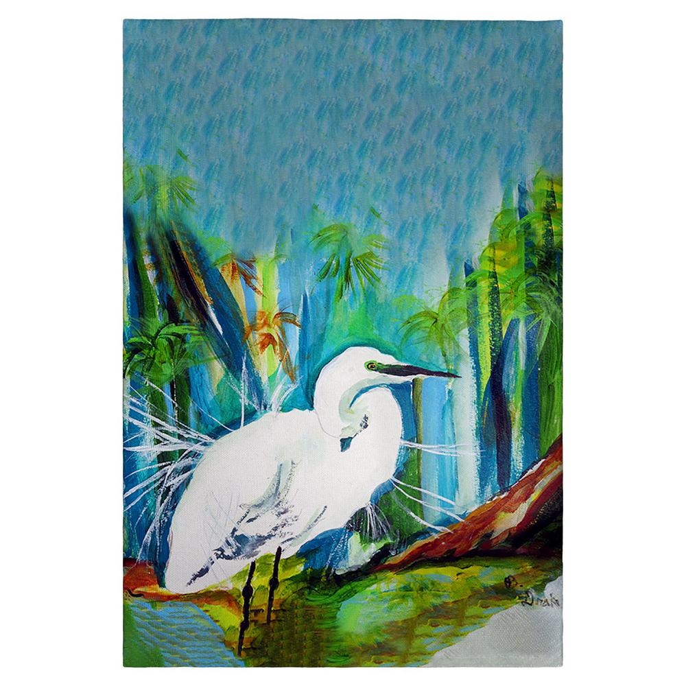 Acyrlic Egret Guest Towel. Picture 1