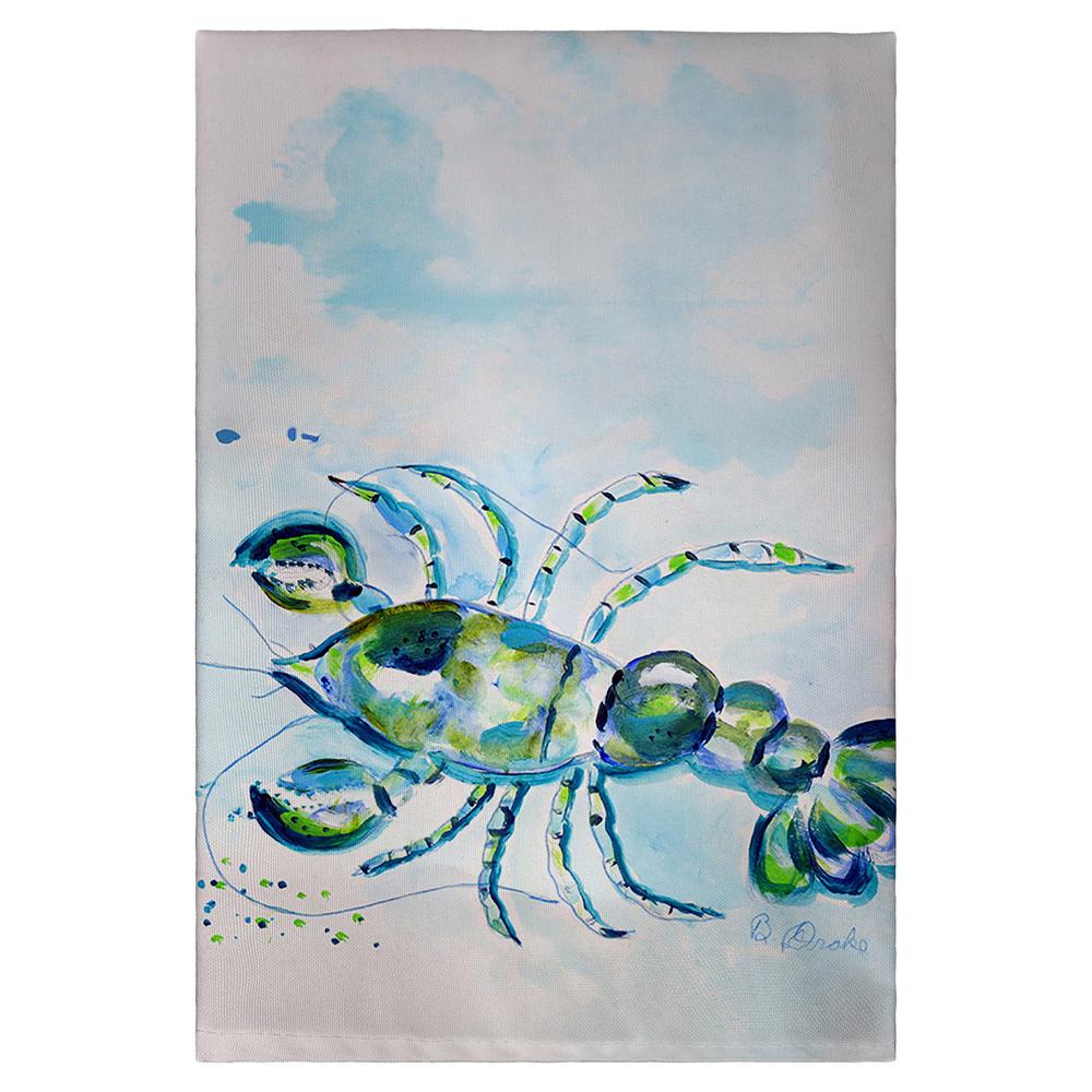 Blue Crayfish Guest Towel. Picture 1