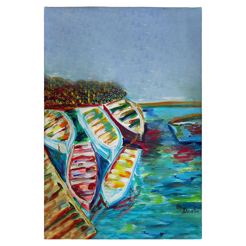 Six Rowboats Guest Towel. Picture 1