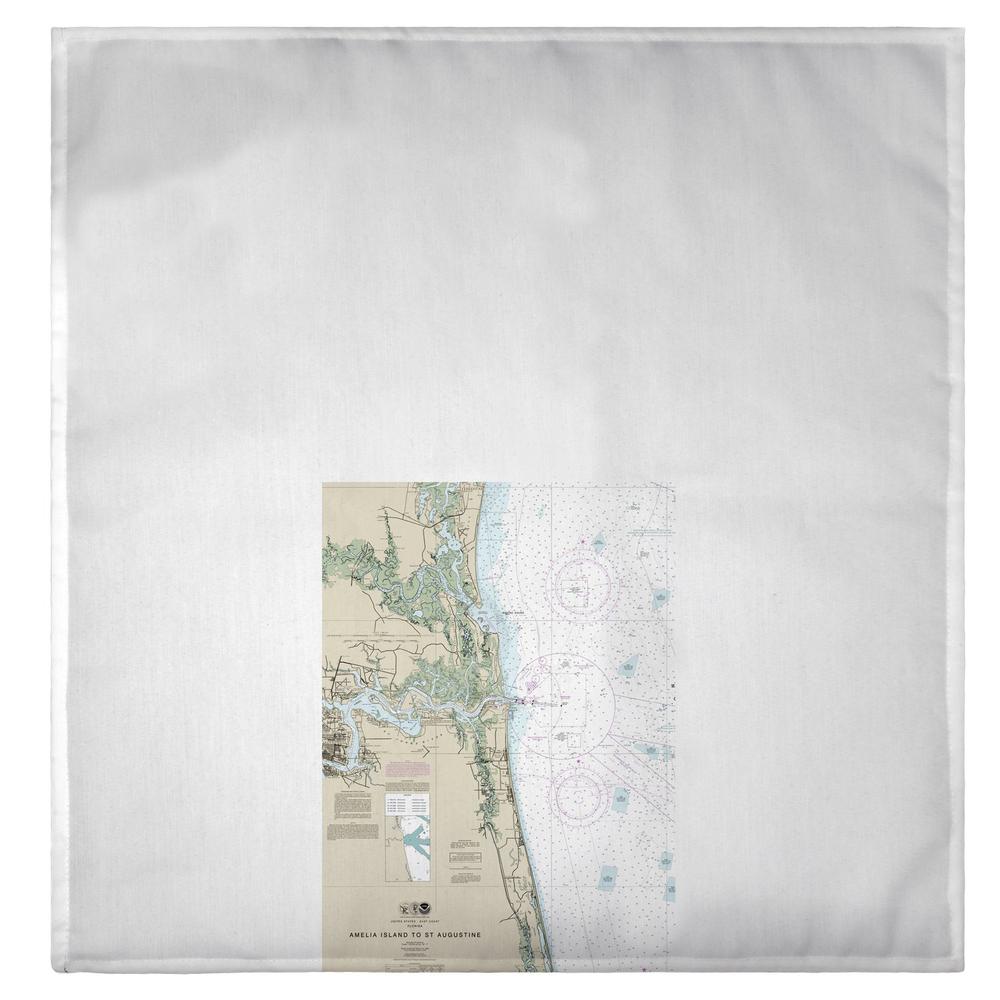 Jacksonville, FL Nautical Map Guest Towel. Picture 2