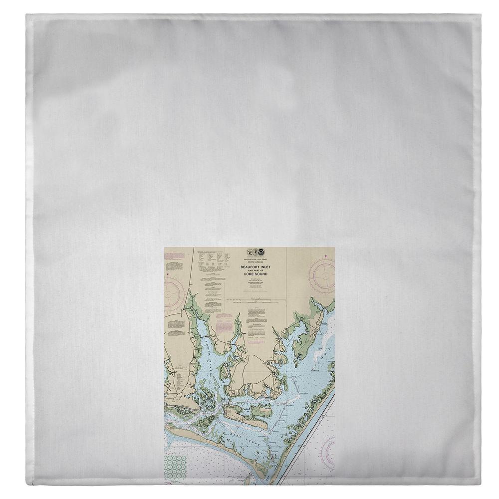 Beaufort Inlet and Part of Core Sound, NC Nautical Map Guest Towel. Picture 2