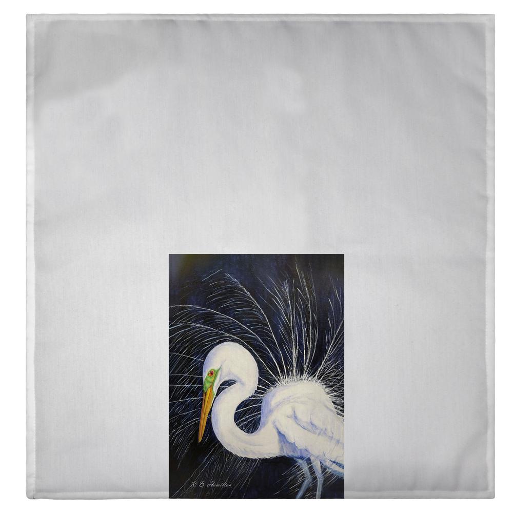 Breeding Egret Guest Towel. Picture 2