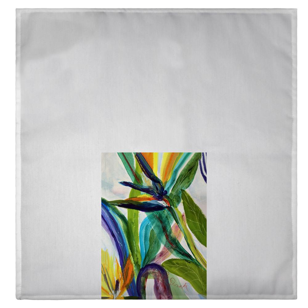 Teal Paradise II Guest Towel. Picture 2