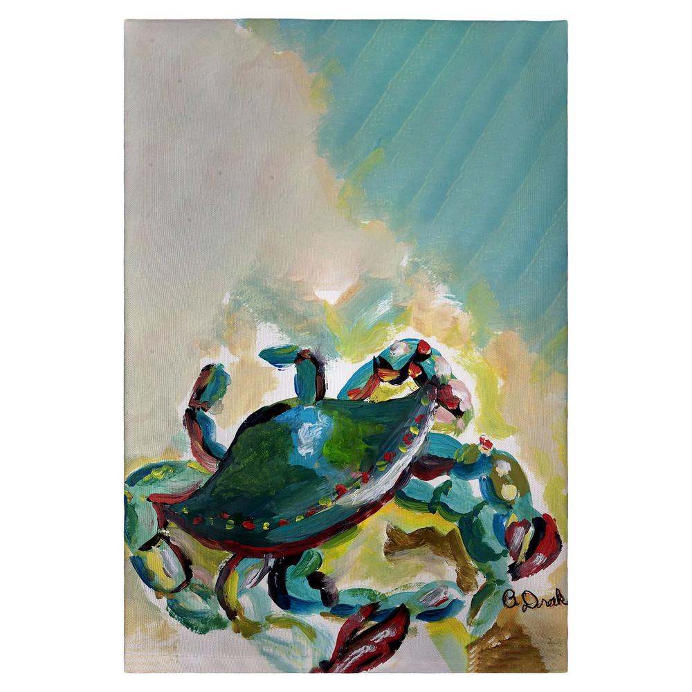 Colorful Crab Guest Towel. Picture 1