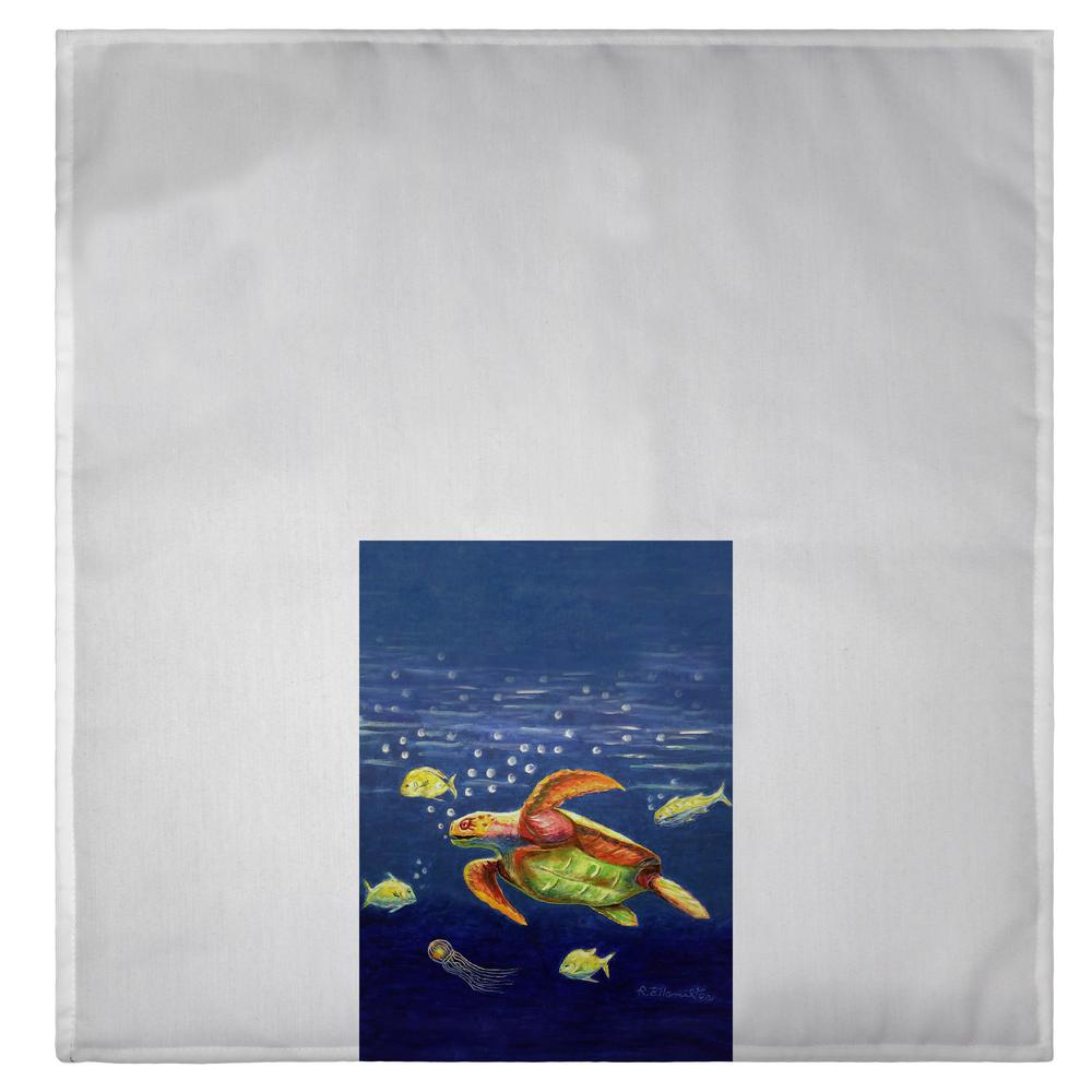 Dick's Sea Turtle Guest Towel. Picture 2