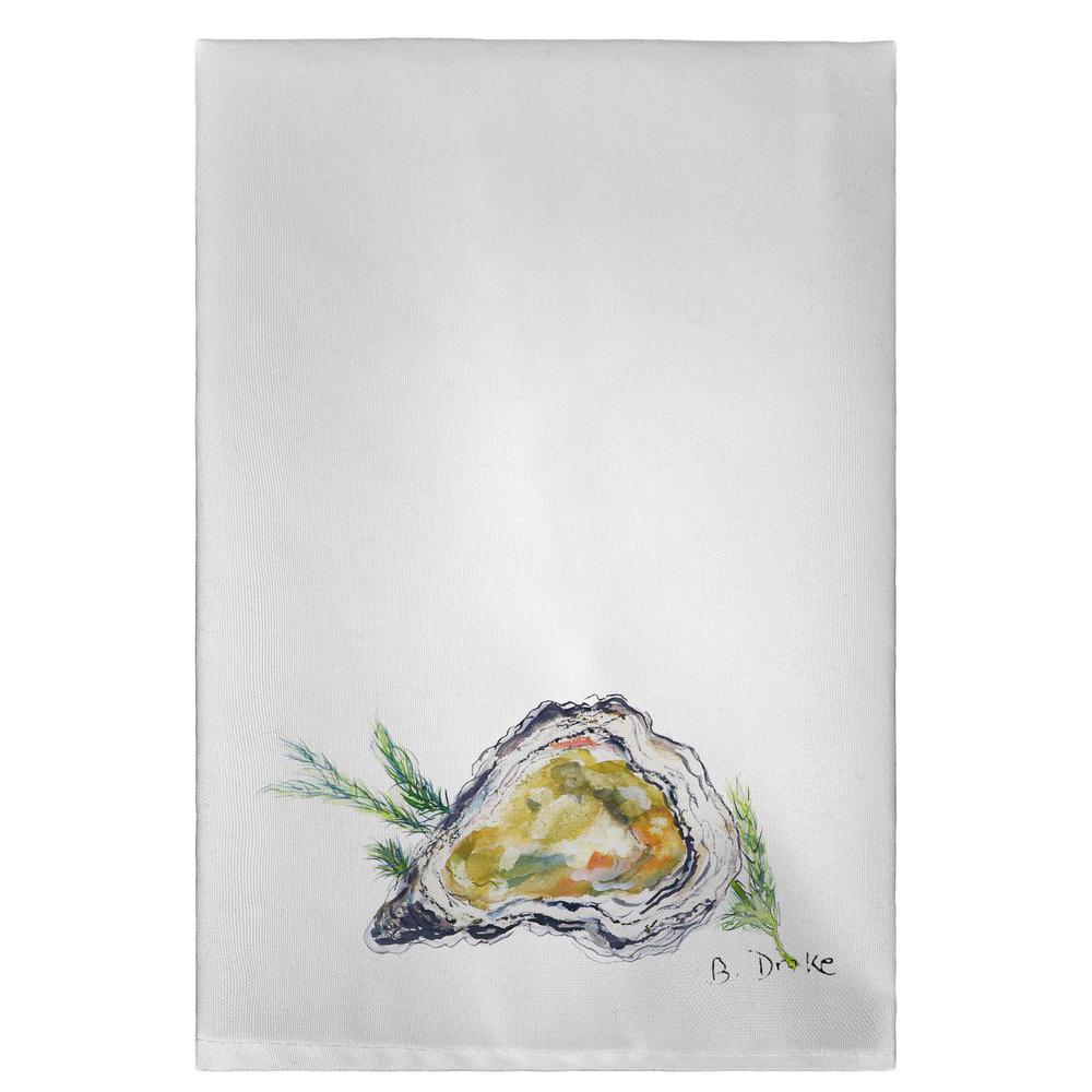 Oyster Guest Towel. Picture 1