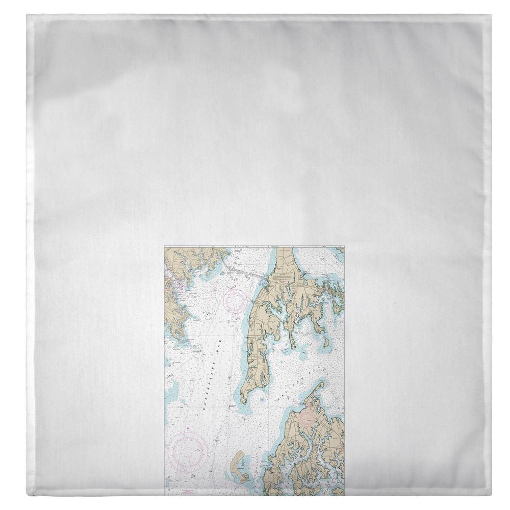 Kent Island, MD Nautical Map Guest Towel. Picture 2