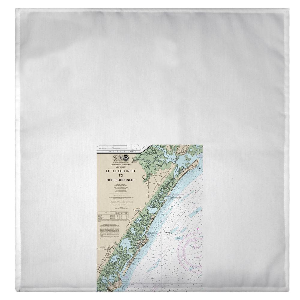 Little Egg Inlet to Hereford Inlet - Avalon, NJ Nautical Map Guest Towel. Picture 2