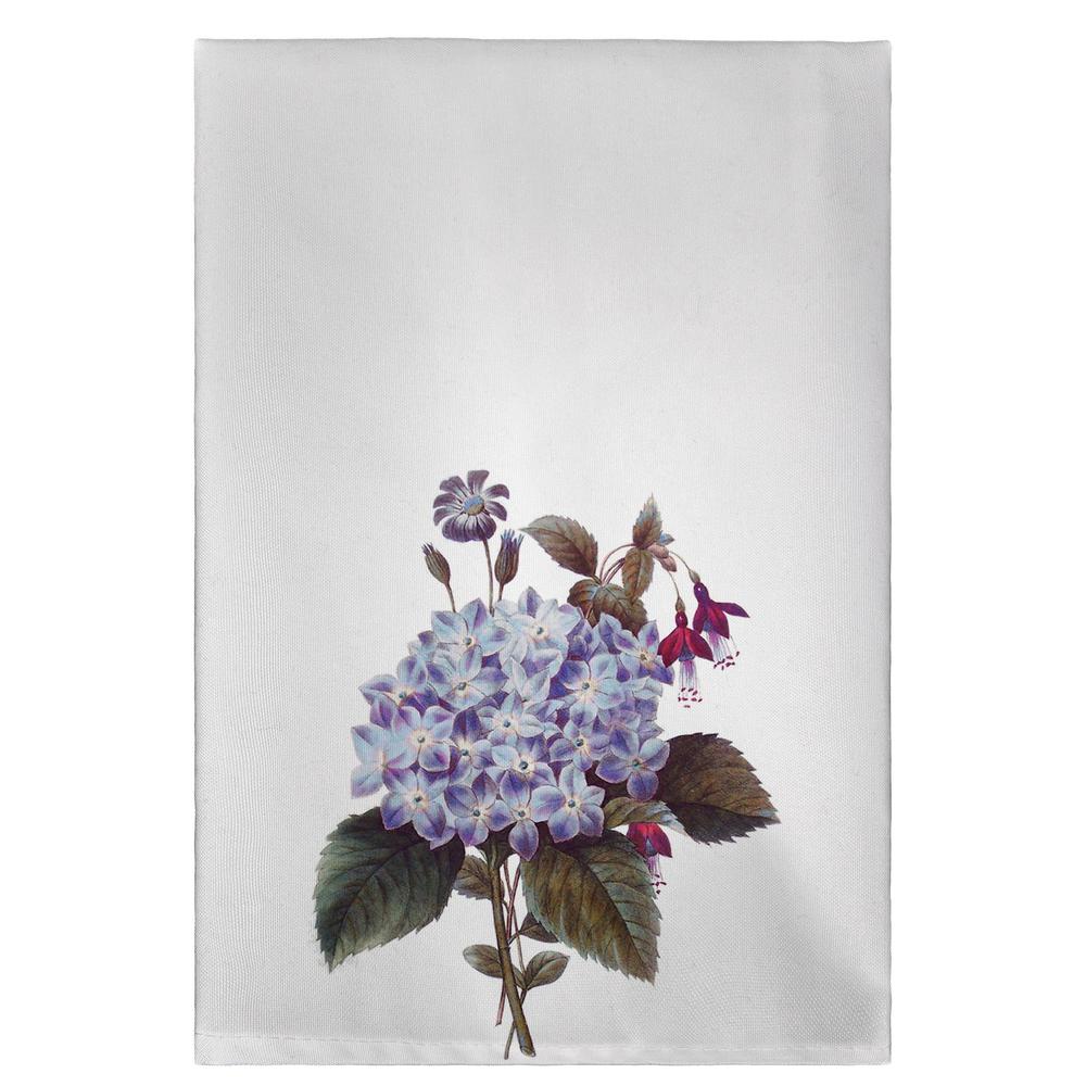 Blue Hydrangea Guest Towel. Picture 1