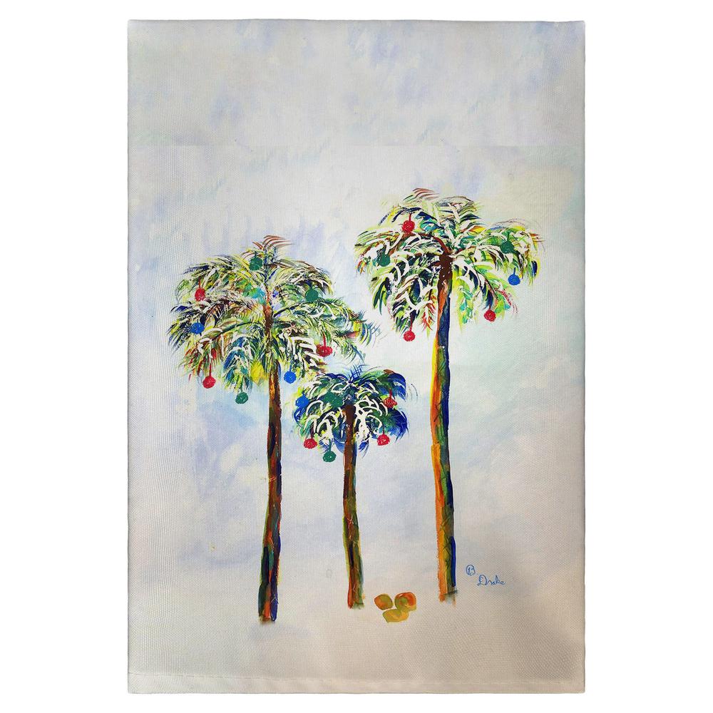 Christmas Palms Guest Towel. Picture 1