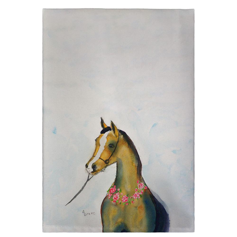 Horse and Garland Guest Towel. Picture 1